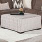Northwestern Davina Cocktail Ottoman in Brown, , large