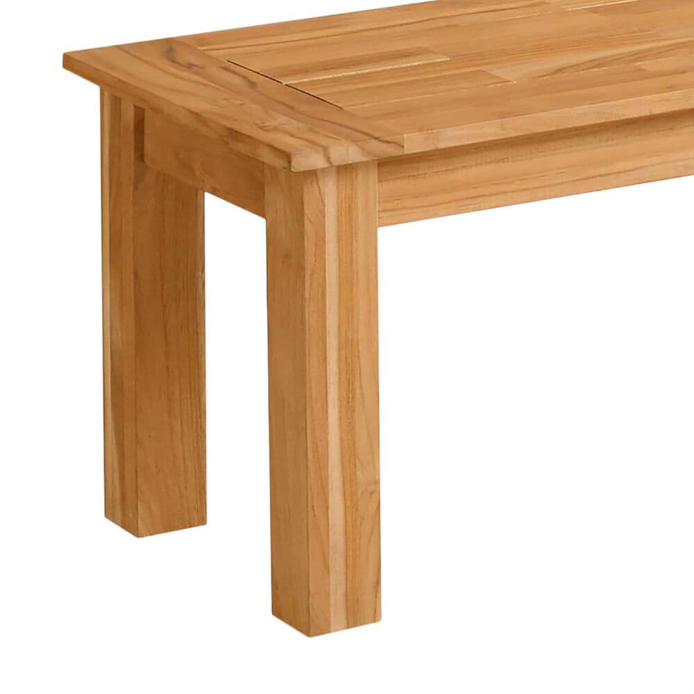 Linon Home Decor Carenen Outdoor Bench in Natural, , large