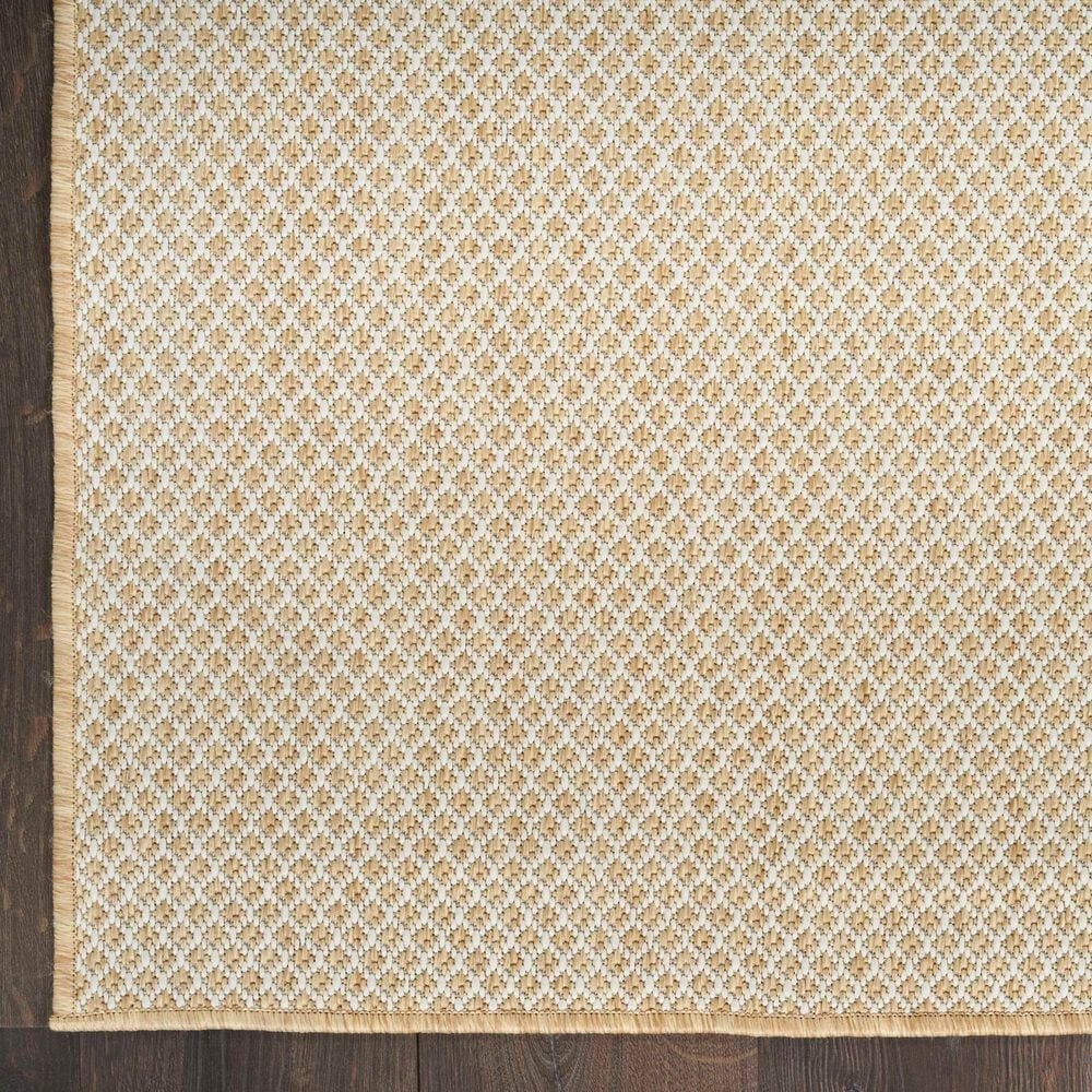 Nourison Courtyard Natural 6&#39; x 9&#39; Indoor/Outdoor Area Rug, , large