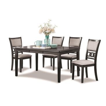 New Heritage Design Gia 5 Piece Contemporary Dining Height Set in Gray, , large