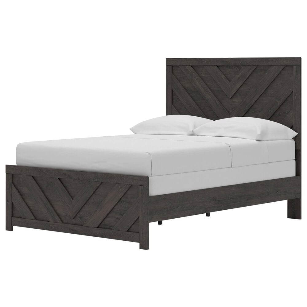 Ashley Prendonea Full Panel Bed in Dark Charcoal, , large