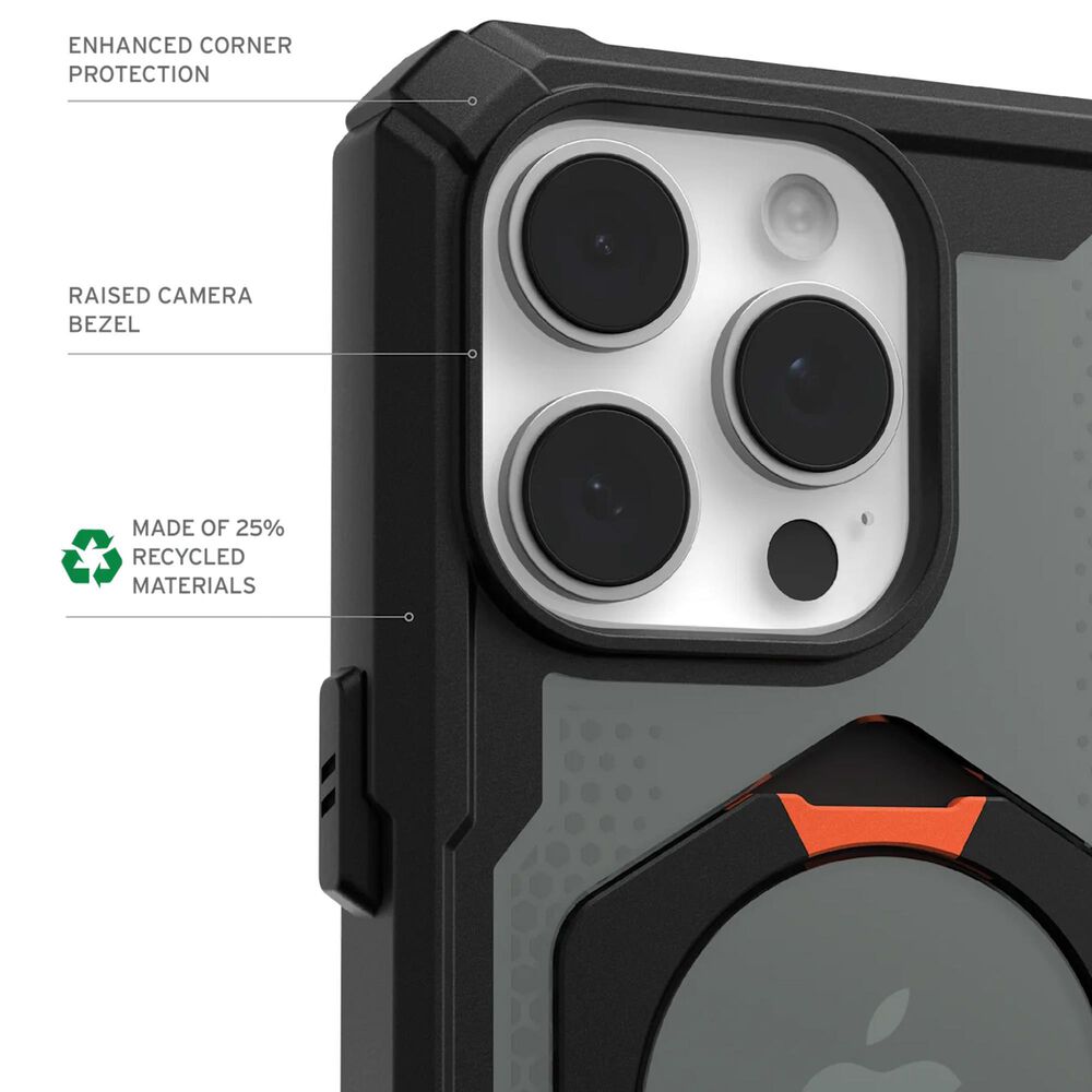UAG Plasma XTE Series MagSafe Case for Apple iPhone 16 in Black and Orange, , large
