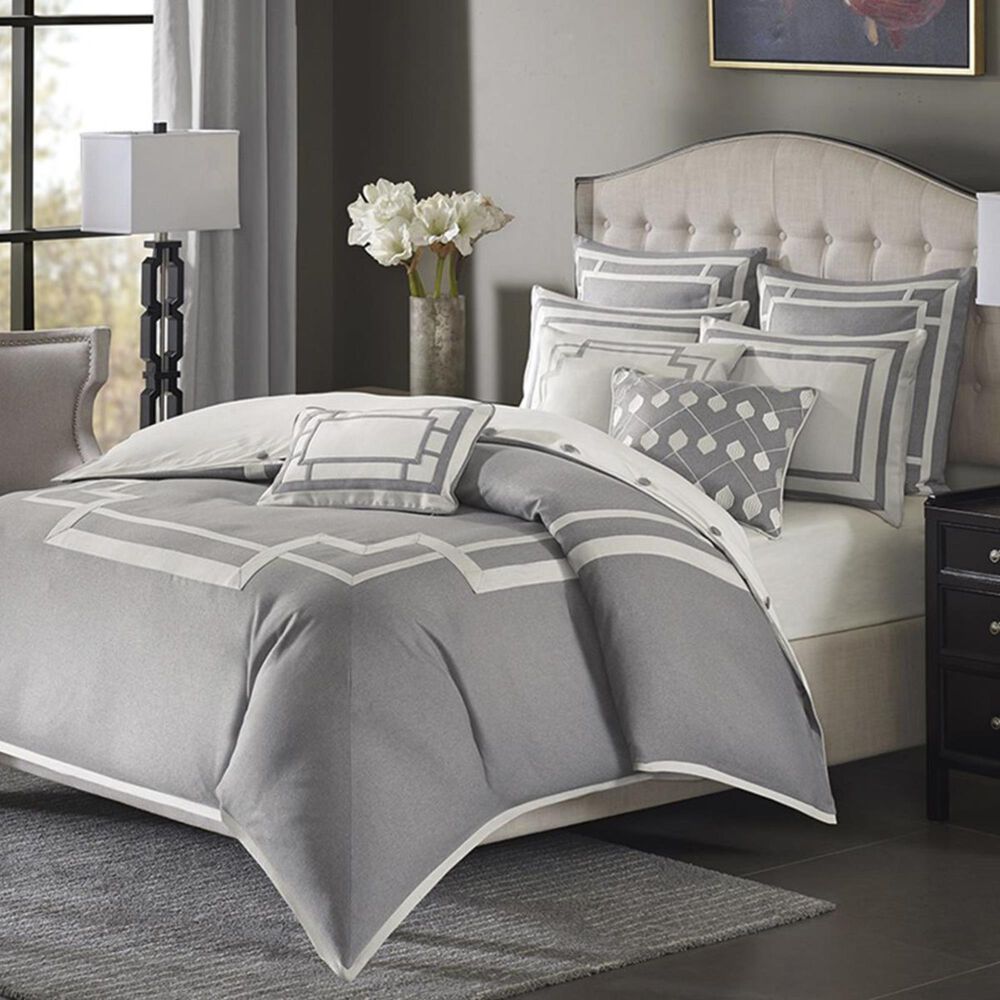Goldstar Bedding Savoy 8-Piece Queen Comforter Set in Grey, , large