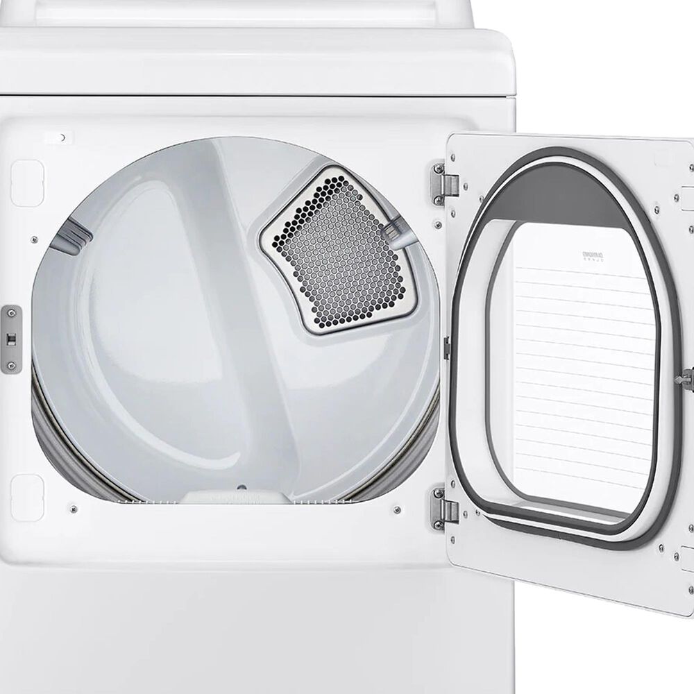 LG 7.3 Cu. Ft. Side Swing Door Gas Dryer in White Nebraska Furniture Mart