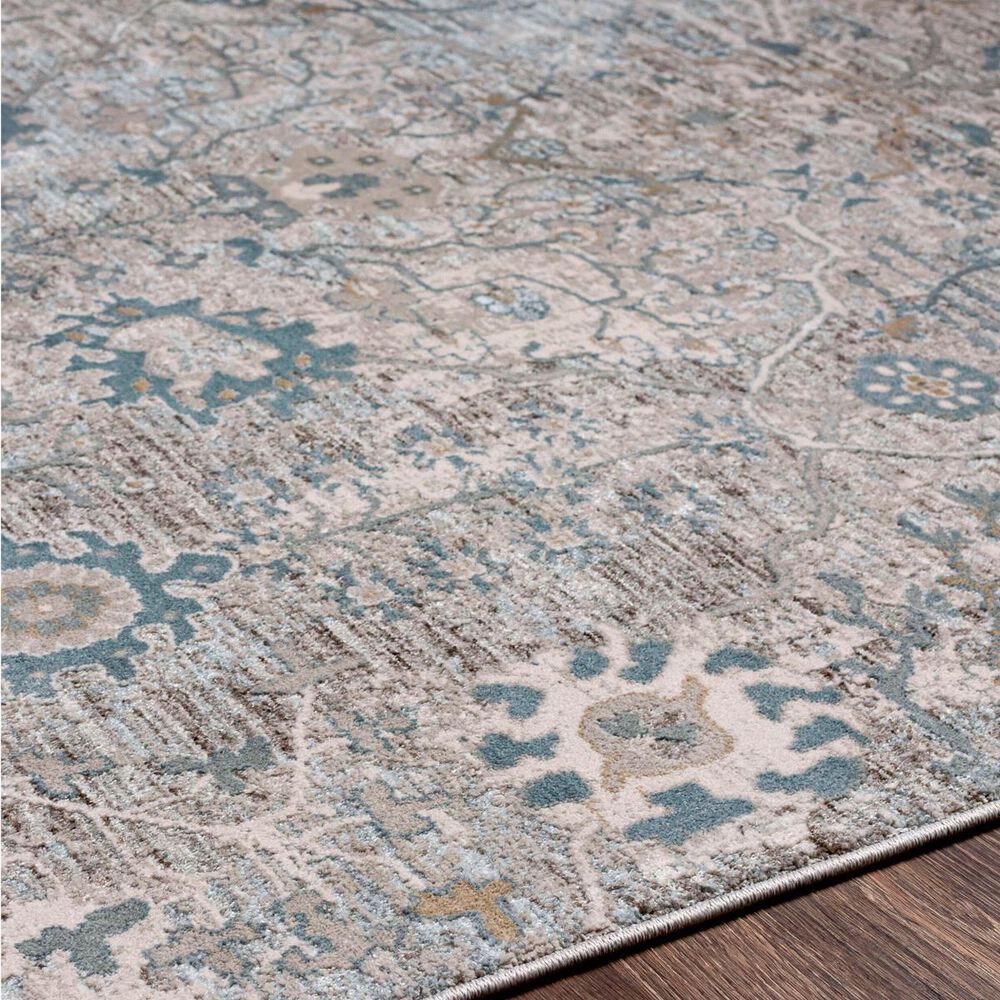 Surya Brunswick Dusty Sage, Light Beige, Taupe and Medium Gray 6&#39;7&quot; Round Area Rug, , large