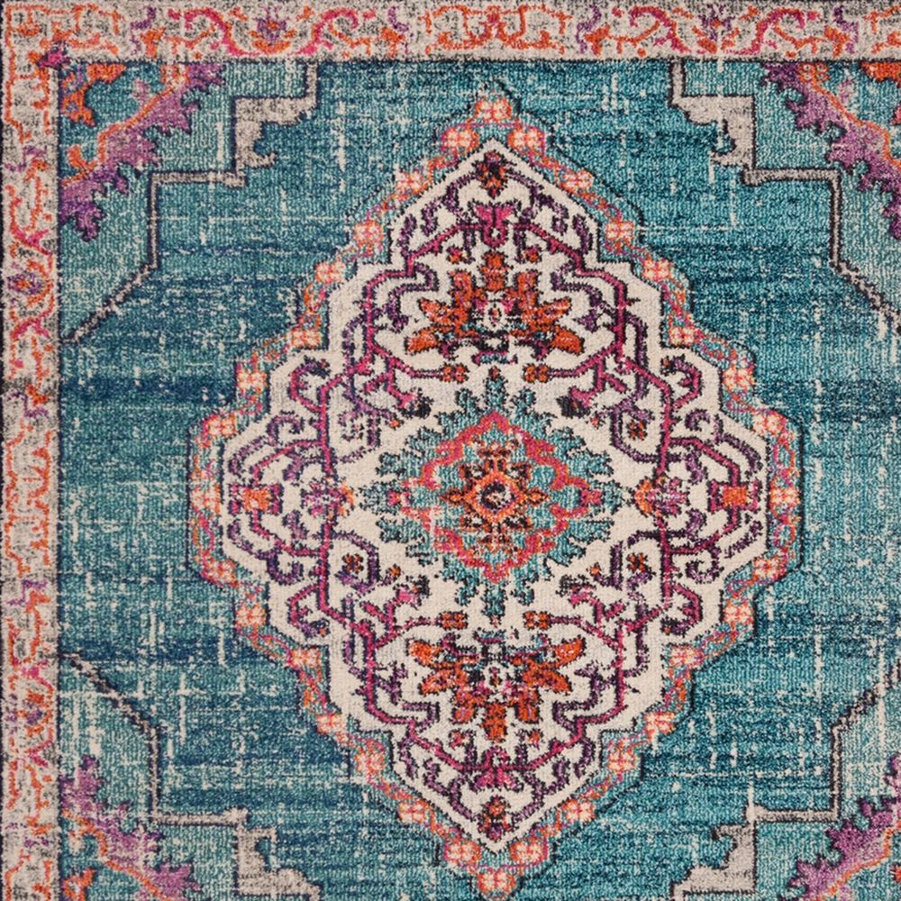 Safavieh Monaco MNC254J 5&#39; Square Blue Area Rug, , large