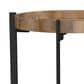 Coaster Adhvik Round End Table in Natural, White and Black, , large