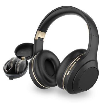 Sentry Active Noise Cancelling Premium Bluetooth Headphones in Black, , large