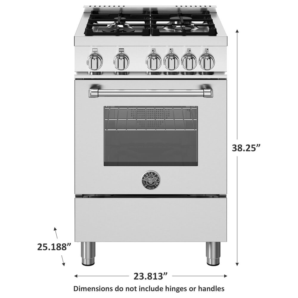 Bertazzoni Master 2.5 Cu. Ft. Freestanding Gas Range in Stainless Steel, , large