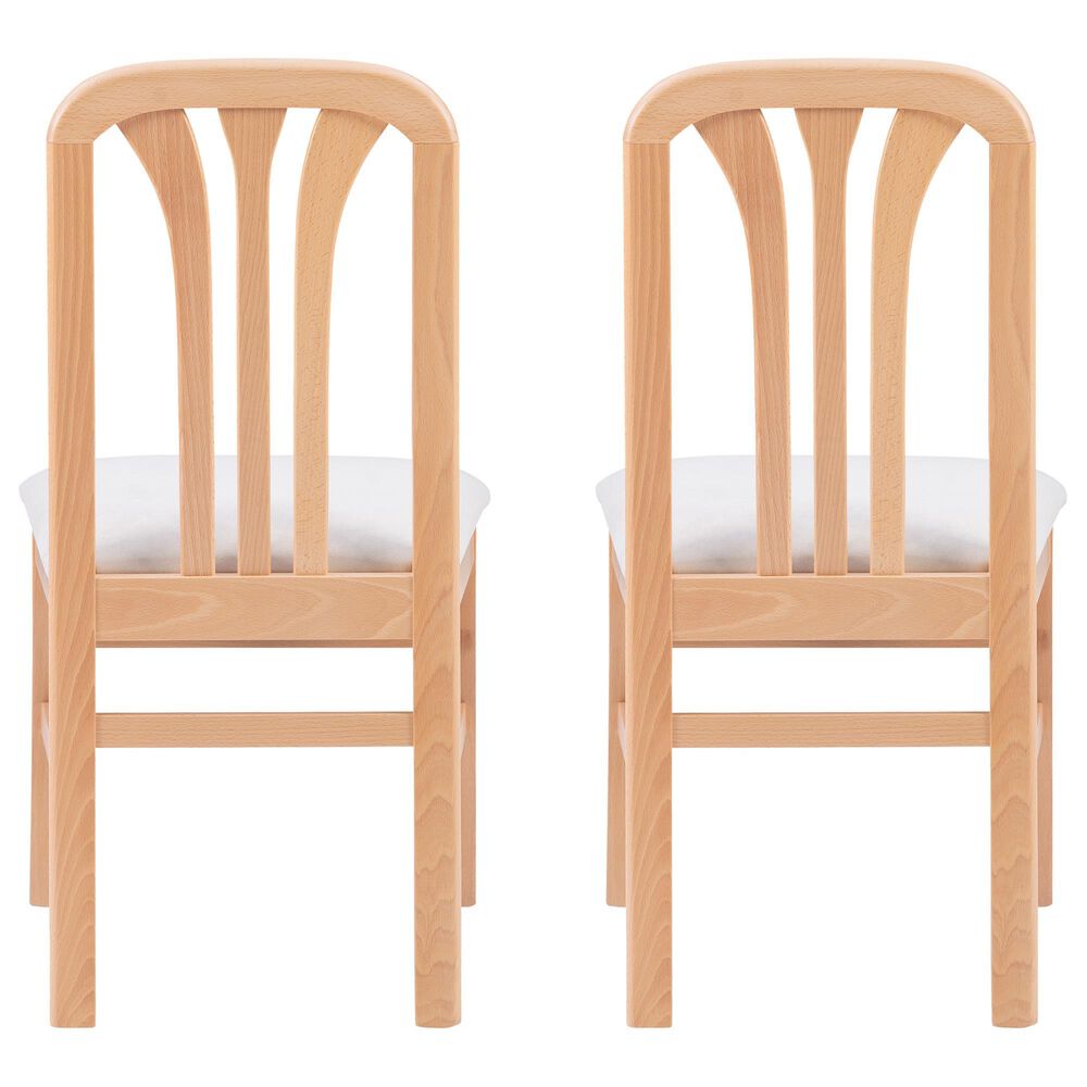 Linon Home Decor Pamela Side Chair in Natural (Set of 2), , large