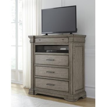Chapel Hill Madison Ridge 4 Drawer Media Chest in Bluff Gray, , large