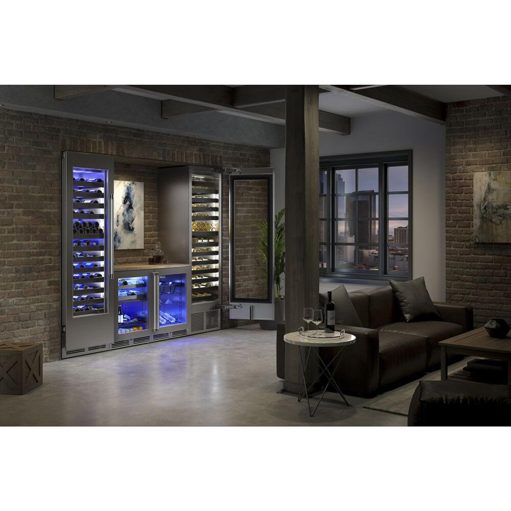 Perlick Signature Marine 5.2 Cu. Ft. Wine Center with Left Hinge Glass Door in Stainless Steel, , large