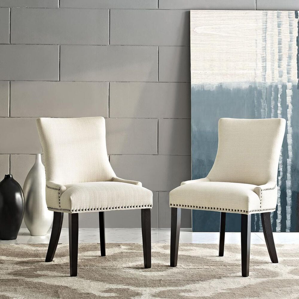 Modway Marquis Fabric Dining Chair in Beige, , large