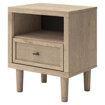 Ashley Cielden 1-Drawer Nightstand in Tan, , large