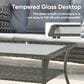 Sunwell Garden Outdoor Coffee Table with Shelf in Gray, , large