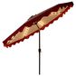 HOMLUX 10" Solar LED Patio Umbrella with Adjustable Tilt and in Red, , large
