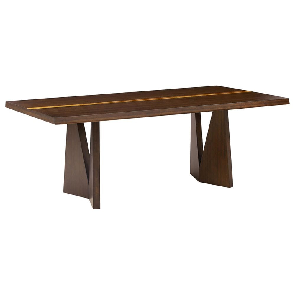 GREENING TON Torrey and Torino 7-Piece Rectangular Dining Set in Black Walnut, , large