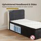 HOMLUX Plush Twin Mattress with Grey Headboard, , large