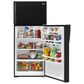 Whirlpool 14.3 Cu. Ft. Top Freezer Refrigerator in Black, , large