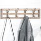 Maple and Jade 26" x 7" Wall Hook in Distressed White and Natural Brown, , large