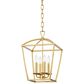 Hudson Valley Lighting Bryant 12" 4-Light Lantern in Gold Leaf, , large