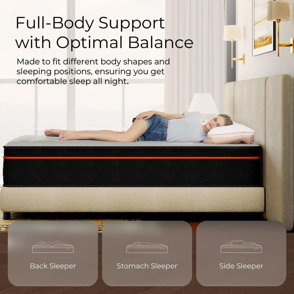 SweetNight Twilighty 14" Medium Queen Mattress in a Box, , large