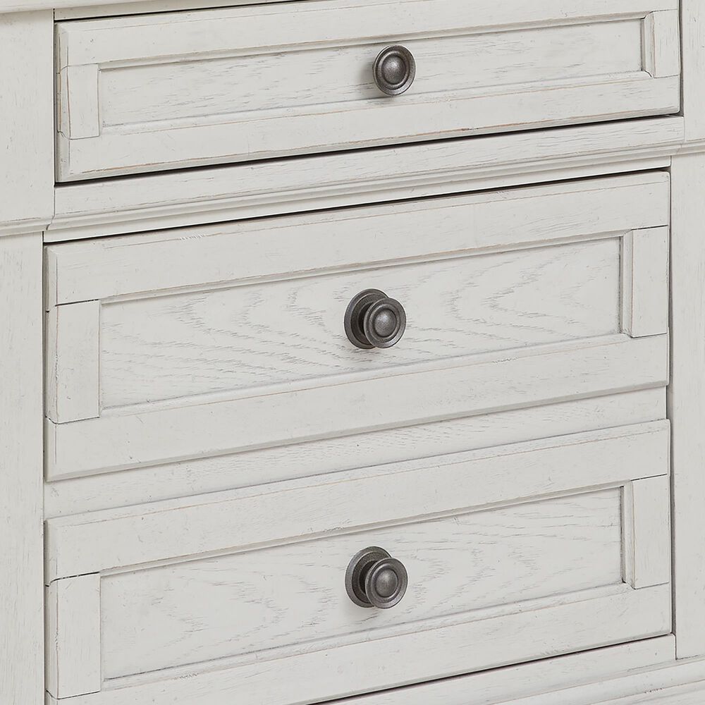 Ashley Robbinsdale King Storage Bed and Two Nightstands in Antique White, , large