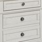 Ashley Robbinsdale King Storage Bed and Two Nightstands in Antique White, , large