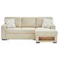 Modern Market Stationary Right Facing Sofa Bed with Bluetooth Speaker in Ivory, , large