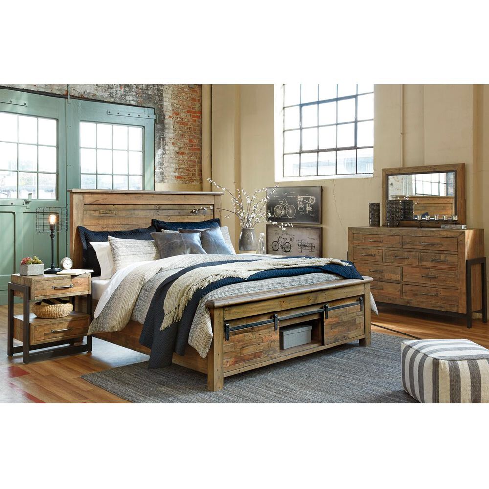 Signature Design by Ashley Sommerford 4-Piece Queen Bedroom Set in Light Grayish Brown, , large