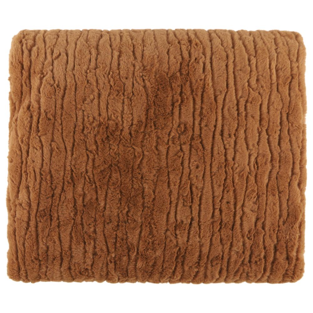 Bedford Cottage Sable 50" x 60" Throw in Henna, , large