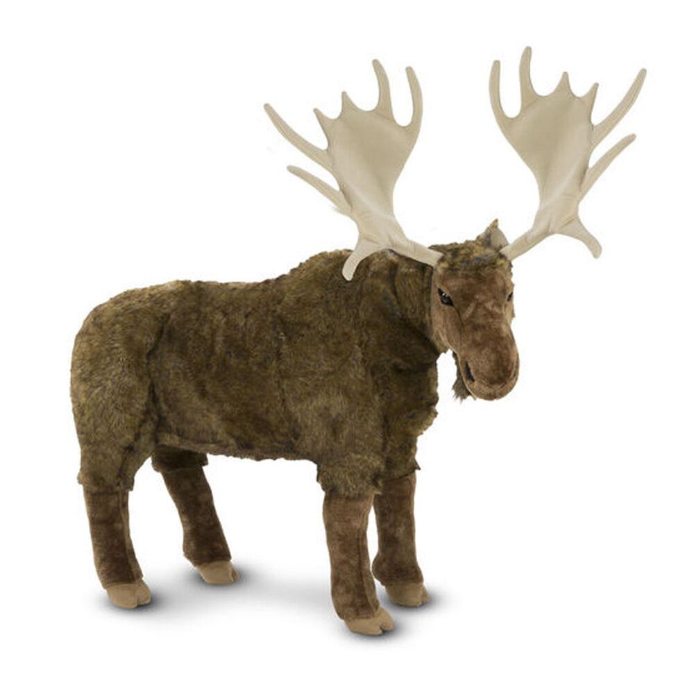 Melissa & Doug Lifelike Plush Moose, , large