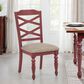 Linon Home Decor Trimble Dining Side Chair in Red Finish, , large