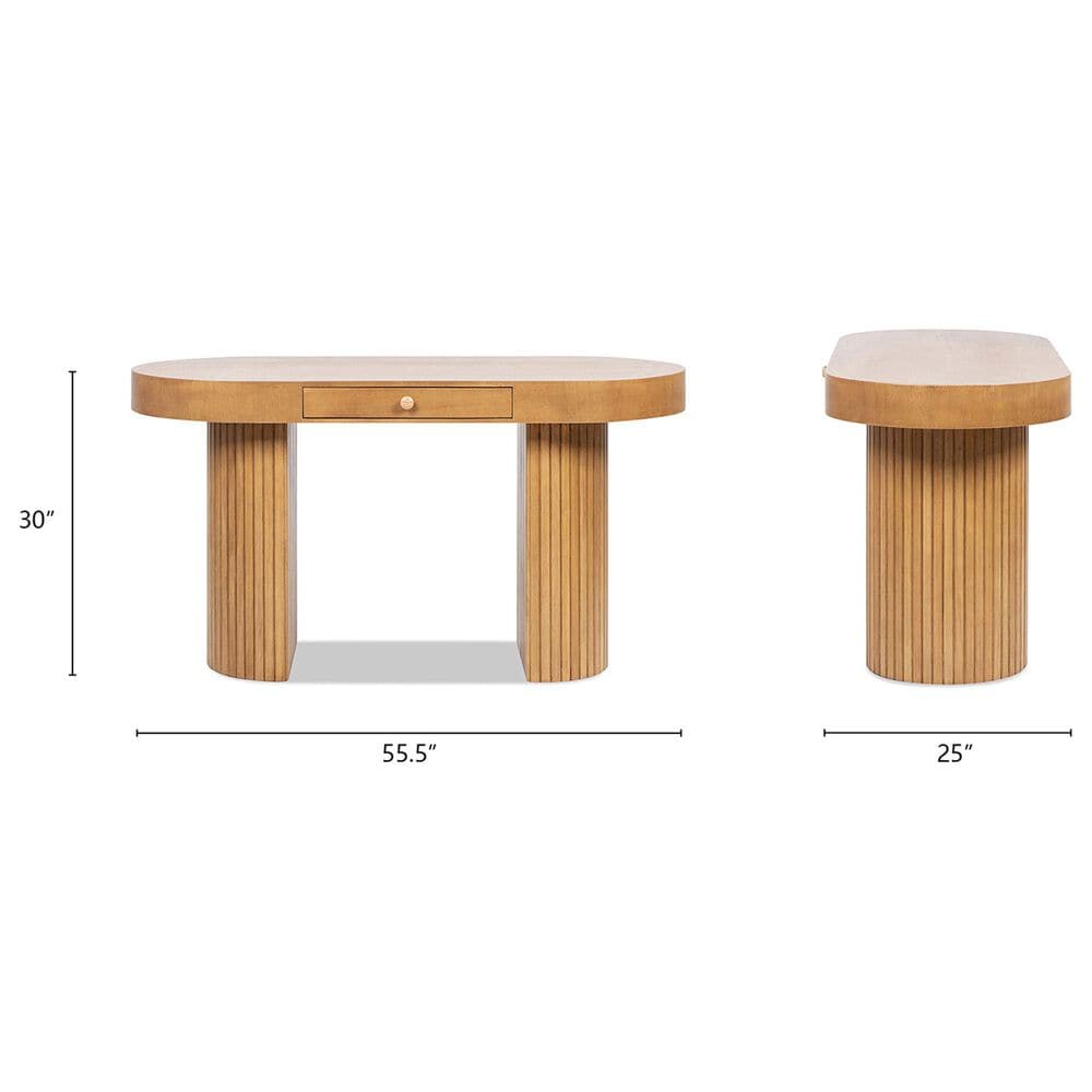 Jennifer Taylor Home Jesse Computer Desk in Honey Brown, , large