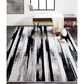 Feizy Micah 6"7" x 9"6" Black and Silver Area Rug, , large