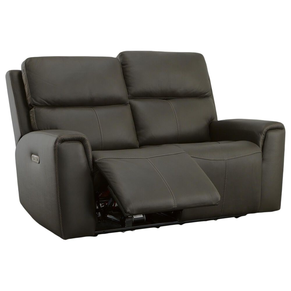 Flexsteel Jarvis Power Reclining Loveseat with Headrests in Mica, , large