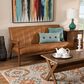 Baxton Studio Nikko Stationary Sofa in Tan, , large