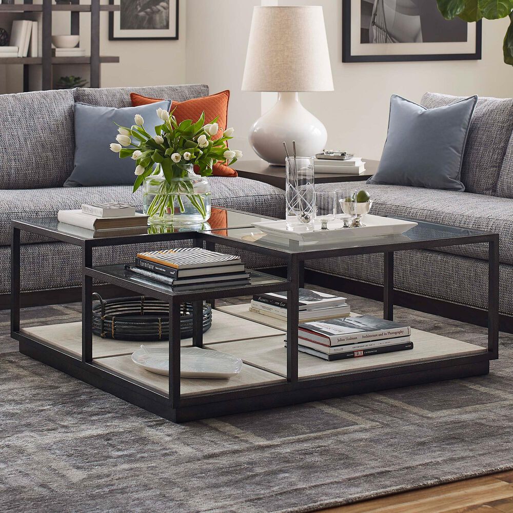 Vanguard Furniture Harrington Cocktail Table in Black and White, , large