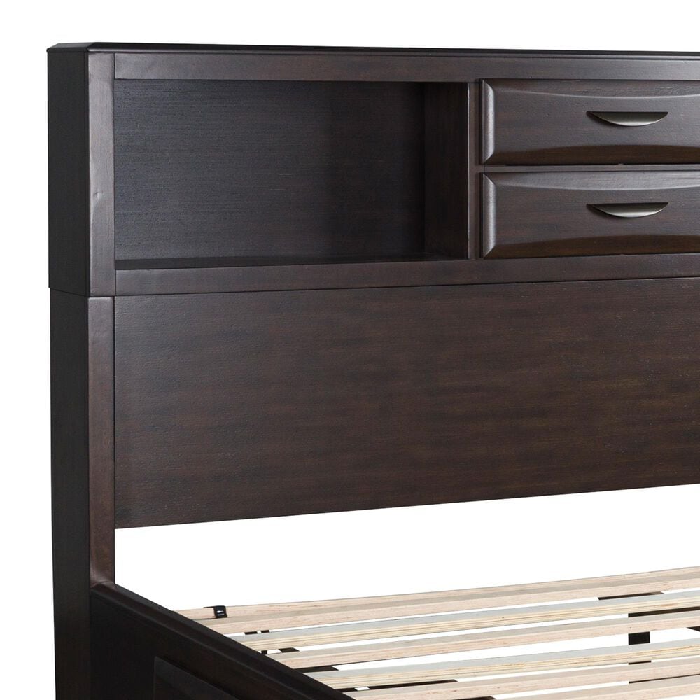 Ashley Vanmore California King Storage Bed in Dark Brown, , large