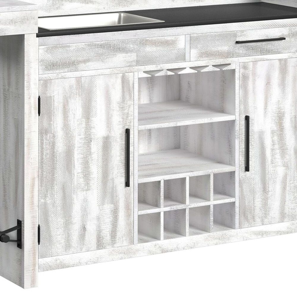 Mayberry Hill Rogen Bar in Rustic White Finish, , large