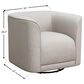 Emerald Home Furnishings Whirlaway Swivel Accent Chair in Beige, , large