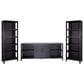 Cal-Baja Furniture Tempo 3-Piece Entertainment Center with 82" Console in Black, , large