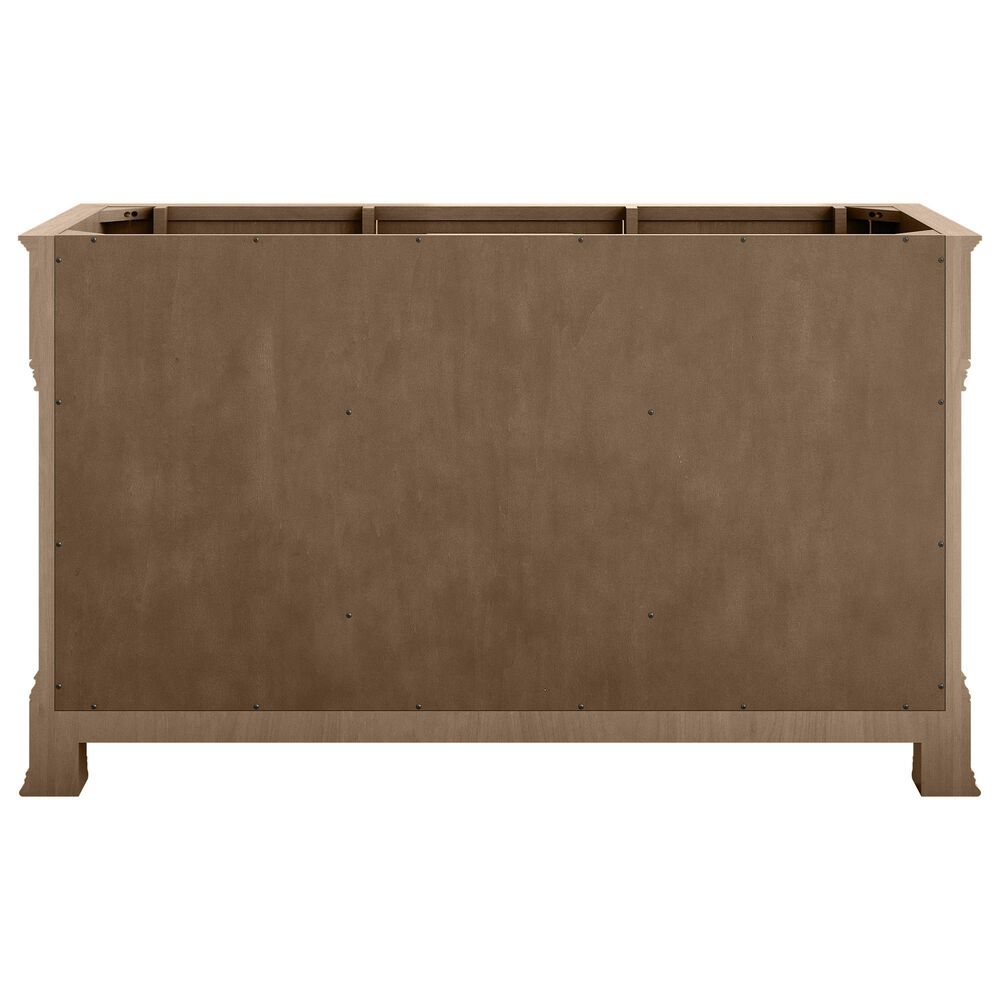 James Martin Vanities Brookfield 60" Double Bathroom Vanity in Pecan with 3 cm Eternal Jasmine Pearl Quartz Top and Rectangular Sinks, , large