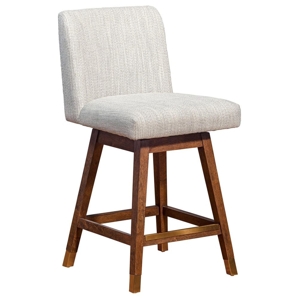 Blue River Basila Swivel Counter Stool in Beige, , large
