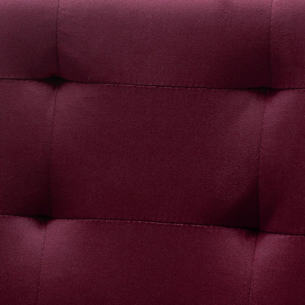 HOMLUX Arm Chair with Tufted Back and High-Density Foam in Rose, , large