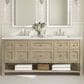 James Martin Vanities Breckenridge 72" Double Vanity in Whitewashed Oak with 3 cm Lime Delight Quartz Top, , large
