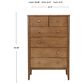 Archbold Furniture Warren 6-Drawer Chest in Harvest, , large