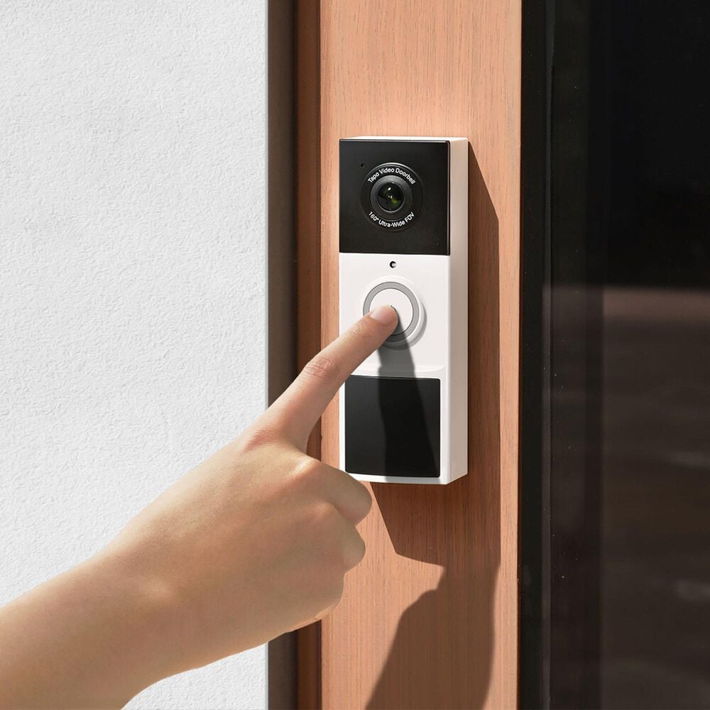 TP-Link Tapo 2K Smart Wi-Fi Doorbell Camera in White, , large
