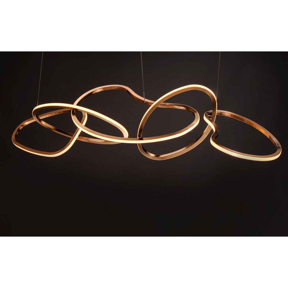 Maxim Lighting Unity 5-Light LED Pendant in Brushed Champagne, , large