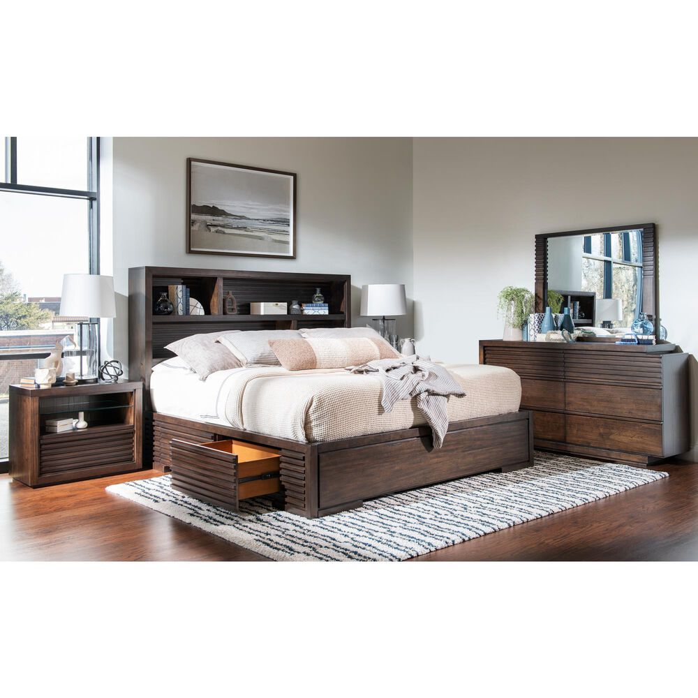 Legacy Classic Architect 1-Drawer Nightstand in Onyx with LED Light and AC/USB Ports, , large